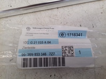 LIŠTA OKNO PRAVÝ ZADNÍ 3B9853346 VW PASSAT B5