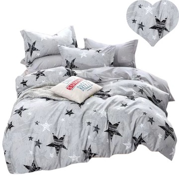 POŚCIEL FLANELOWA 200x220 cm 2x POSZEWKA FLANELA