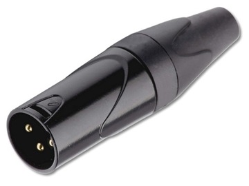 ZŁĄCZE XLR MĘSKIE GNIAZDO MIKROFONOWE 3P GOLD