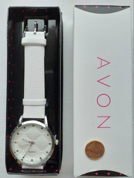 Avon Zegarek damski BENNITA WHITE WATCH nowy #14