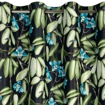 LONI BLACKOUT ШТОРА С ЦВЕТАМИ 140x250 КОЛЕСА