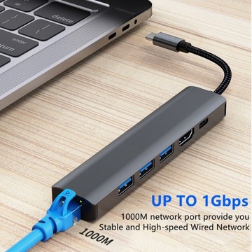 BYL-2210 Адаптер USB-C/Type-C к USB-концентратору 6 в 1