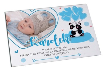 Magnes Podziękowania CHRZEST 7x10 koperta KREATOR