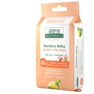 Aleva Naturals Chusteczki bambusowe do smoczków i zabawek