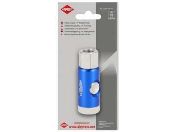 Быстроразъемный соединитель для шланга Airpress 43E710 диаметром 10 мм.