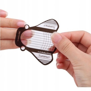 ФОРМЫ-ШАБЛОНЫ ДЛЯ НАРАЩИВАНИЯ НОГТЕЙ ПРОЗРАЧНЫЕ БАБОЧКИ 100 шт.