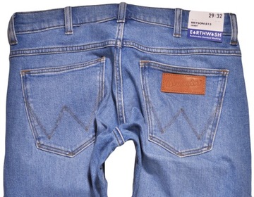 WRANGLER spodnie REGULAR skinny BLUE jeans BRYSON _ W36 L32