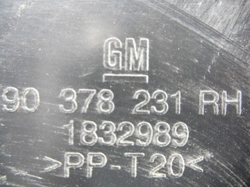 ВОЗДУШНАЯ НАПРАВЛЯЮЩАЯ OPEL OMEGA B 90378231