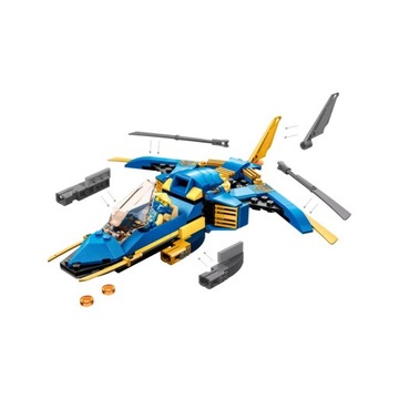 LEGO NINJAGO Сверхзвуковой реактивный самолет Джея EVO 71784