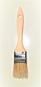 Pędzel płaski półangielski 36 mm drewniany wąski