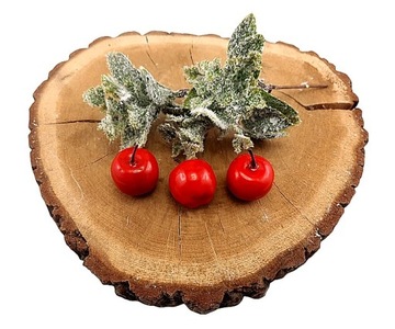 MAŁE , CZERWONE JABŁUSZKA /STROIK/KOMPOZYCJA 3szt