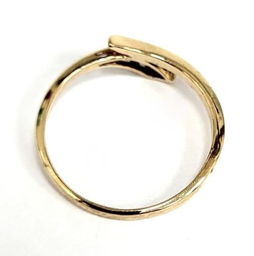 Złoty pierścionek cyrkonia 1.65g pr 585