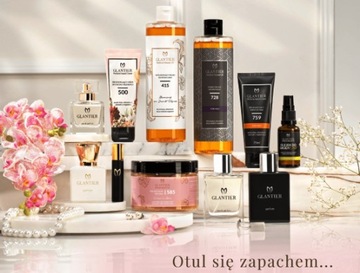 f4 GLANTIER 585 кремовый флакон для духов БЕСПЛАТНЫЕ образцы, стоимость набора 44,00 зл.