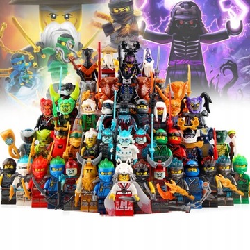 NINJAGO KLOCKI MINI FIGURKI NINJA 48 SZTUKI ZESTAW