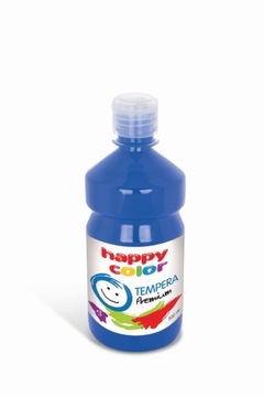 Farba tempera 500 ml Happy Color niebieska
