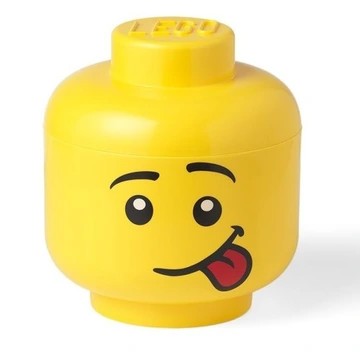 Pojemnik w kształcie głowy mrugającej minifigurki LEGO