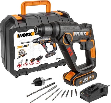 Worx WX390 - H3 (TM) Wiertarka/Atornilllador/młotek 1 Bat.