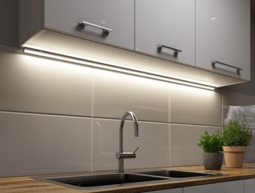 Profil LED ALUMINIOWY do taśma LED 1m+klosz P02