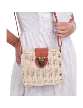 Соломенная корзина для сумки