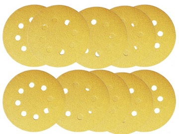 ZESTAW KRĄŻEK ŚCIERNY P800 OTW. 125MM ŻÓŁTY 10SZT.