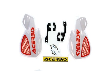 Acerbis Handbary MX UNIKO VENTED biało-pomarańczowy Osłony dłoni