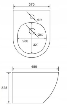 ZESTAW STELAŻ PODTYNKOWY DO WC BIDET CZARNY POŁYSK