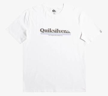 Quiksilver T-Shirt Between The Lines EQYZT07216 Biały Regular Fit