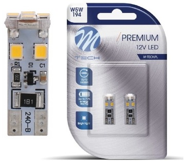 OSRAM LED M-tech, 2x W5W T10 LB312w **CANBUS**