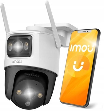 IMOU OBROTOWA KAMERA IP ZEWNĘTRZNA CRUISER DUAL 8MP MONITORING DOMU WI-FI