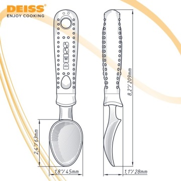 Deiss PRO Совок для мороженого, шербета, торта, дыни, картофеля