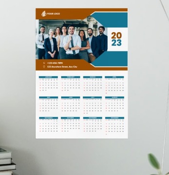 Годовой календарь А3 - индивидуальный дизайн + печать