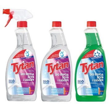 PŁYN DO MYCIA SZYB LUSTER TYTAN 750G MEGA MIX 3szt