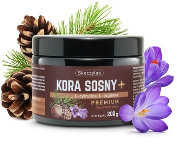 Skoczylas Kora sosny + L-cytrulina, L-arginina PREMIUM 200g