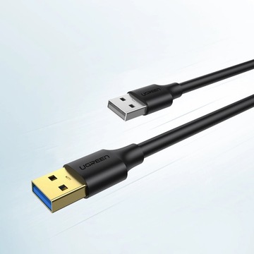 Ugreen US128 90576 Кабель USB-A 3.0 / USB-A 3.0 5Гбит/с 3м - черный
