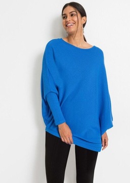 SWETER OVERSIZE Z ASYMETRYCZNYM DOŁEM 44/46