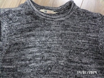 firmowy sweter męski-H&M-S
