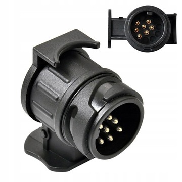 ADAPTER REDUKCJA PRZYCZEPY GNIAZDA HAK 13/7 PIN