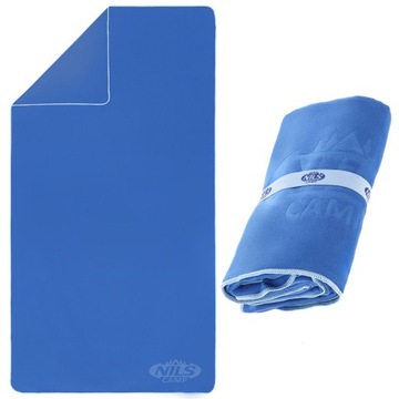 ОЧЕНЬ ЛЕГКОЕ БЫСТРОСУХАЮЩЕЕ СИНОЕ ПОЛОТЕНЦЕ ИЗ МИКРОФИБРЫ 180x100 см НИЛЬЗОВ