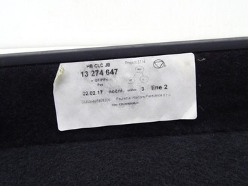 OPEL INSIGNIA A 08-17 POLIČKA KUFRU HB 13274647 495308206