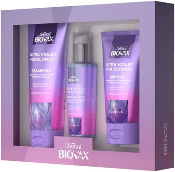 Набор косметики BIOVAX Ultra Violet: Шампунь, сыворотка, маска.
