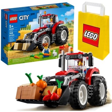 LEGO FARMA 60287 - TRAKTOR Z RUCHOMĄ ŁYŻKĄ CIĄGNIK