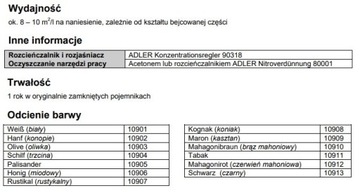 ADLER Arova SpritzBeize Рустикаль морилка 0,9л