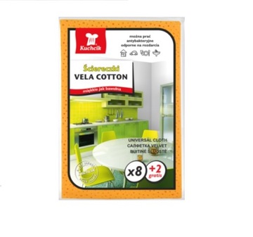 ŚCIERKI VELA COTTON 8+2