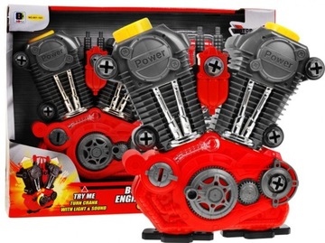 DUŻY ROZKRĘCANY SILNIK SPALINOWY MAŁEGO MECHANIKA