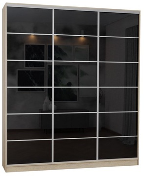 SZAFA 3D 170x250 SONOMA - 3x LACOBEL