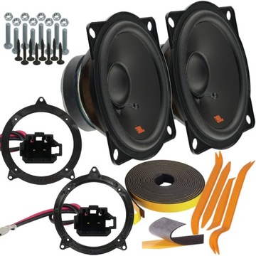 HARMAN KARDON GŁOŚNIKI BASOWE BMW 3 E46 DRZWI PRZÓD DYSTANSE + MATA