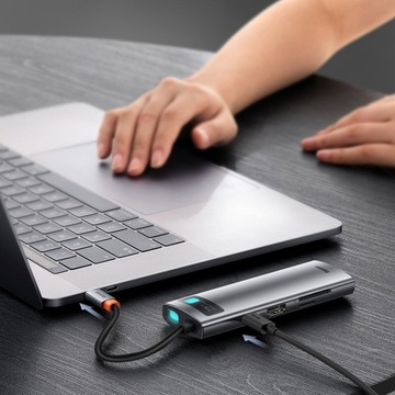 BASEUS HUB USB C HDMI/microSD/2x USB/USB C АДАПТЕР