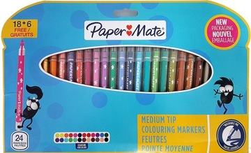 Flamastry 24 kolory Paper Mate