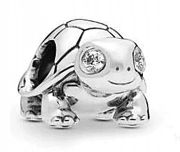 CHARMS ZAWIESZKA ŻÓŁW ŻÓŁWIK CYRKONIE S925