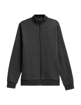 ТОЛСТОВКА СПОРТИВНАЯ МУЖСКАЯ, ХЛОПОК, БЕЗ КАПЮШОНА, НА МОЛНИИ, 4F, размер S